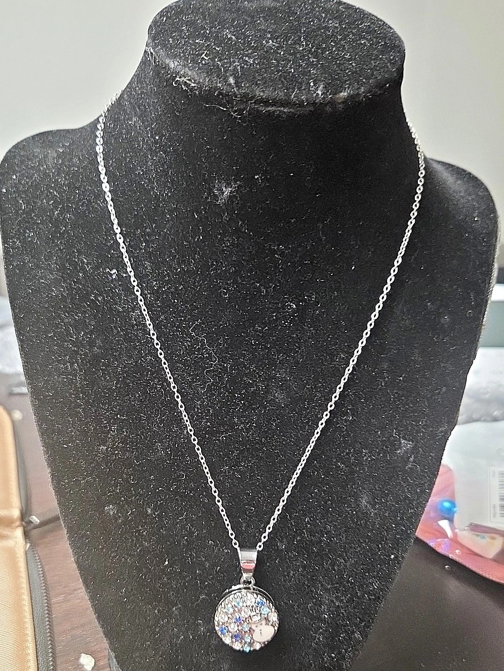 Ginger Snaps Interchangeable Snap Button Pendant Necklace with Extra Snaps